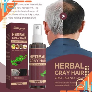  Xịt Tóc Herbal gray hair linh chi kích đen tóc  100ml - HTshop 