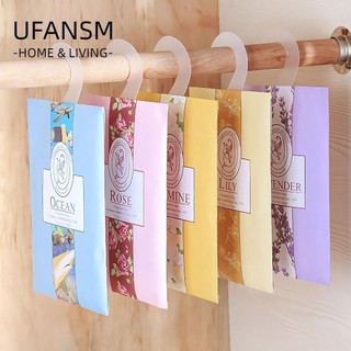 UFANSM Túi Thơm Hương Hoa Hồng/Hoa Oải Hương Tự Nhiên Chống Ẩm Mốc Tiện Dụng Cho Tủ Quần Áo/ Xe Hơi