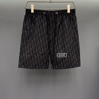 (Có) _ DIOR Quần short nam thể thao thương hiệu hợp thời trang Quần đi biển thông thường mùa hè Xu hướng quần năm phần tư đa năng
