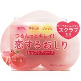 Xà phòng giảm thâm mông Pelican Peach Butt Soap 80g có hương thơm tẩy da chết làm trắng