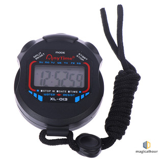 [Magichour] Đồng hồ bấm giờ Chronograph chuyên nghiệp kỹ thuật số LCD Đồng hồ bấm giờ Đồng hồ bấm giờ cầm tay mới