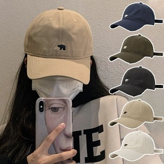 Gấu Thêu Nữ Mũ Bóng Chày Màu Trơn Đạt Đỉnh Mũ Thông Thường Snapback Bonnet Unisez Tấm Che Nắng Mũ