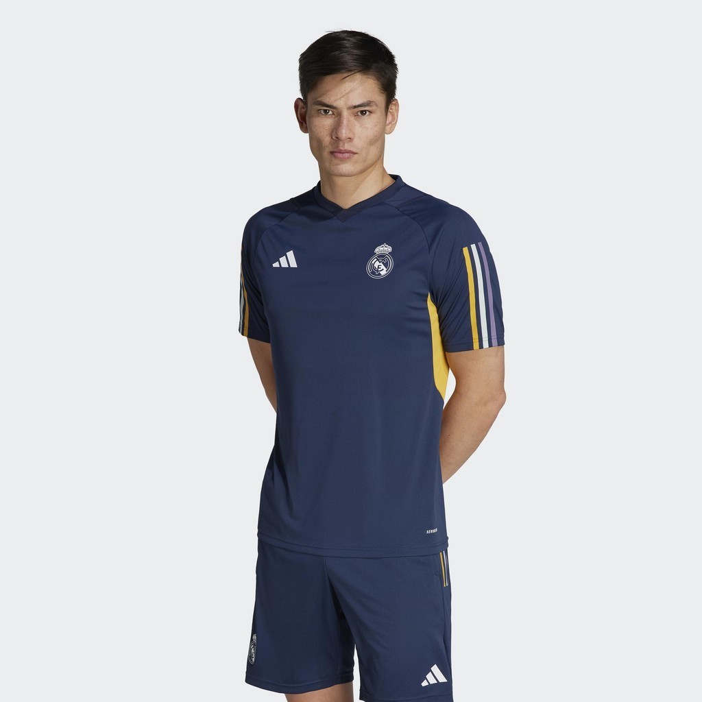 Adidas Bóng đá Áo Jersey Tập Luyện Real Madrid Tiro 23 Nam Màu xanh da trời IB0867