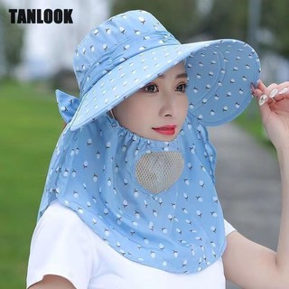 Mũ chống nắng TANLOOK dành cho nữ, chống nắng, che mặt, mũ chống nắng vành lớn, mũ trà, mũ đi xe đạp
