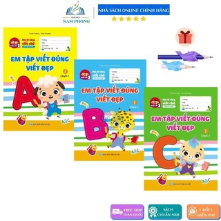 Sách - Rèn Kĩ Năng Luyện Viết Chữ Cho Trẻ - Em Tập Viết Đúng Viết Đẹp (Bộ 3 Cuốn) - Có Lựa Chọn