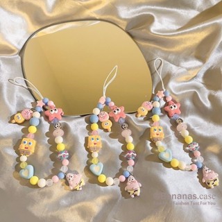 Hoạt Hình SpongeBob Vòng Điện Thoại Dây Điện Thoại Airpods Dây Buộc Chìa Khóa Điện Thoại Trang Trí Mất Phòng Chống Rơi Phụ Kiện Điện Thoại