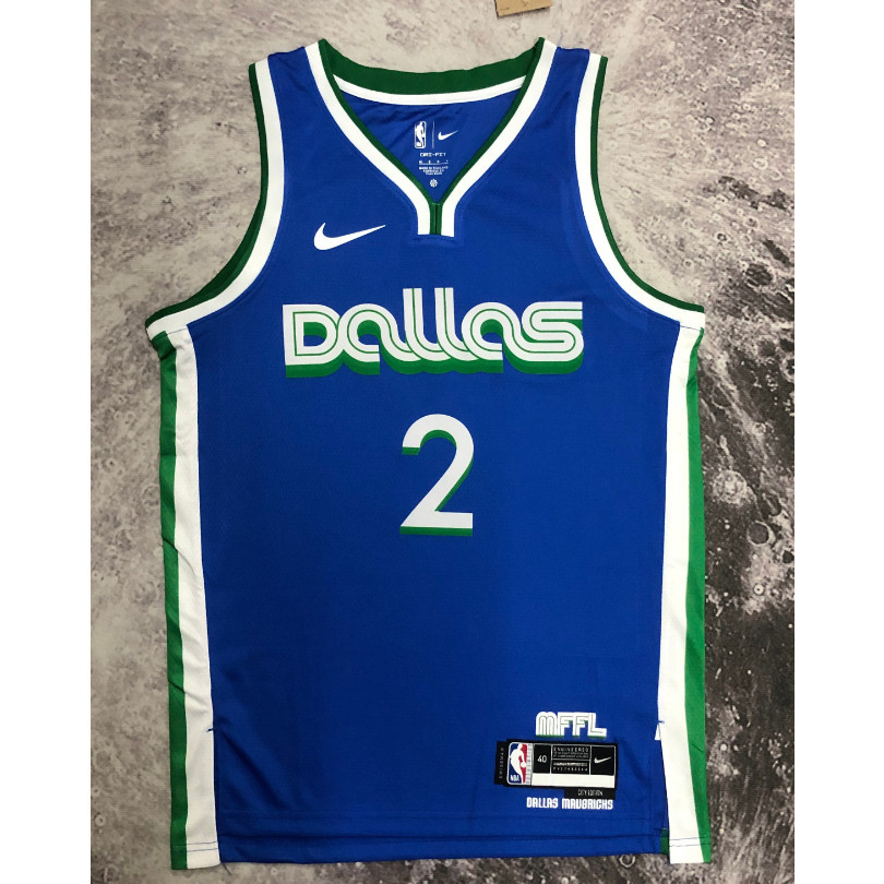 [ép nóng] Áo nba 2023 Dallas Mavericks NO. Áo bóng rổ 2 màu xanh Irving