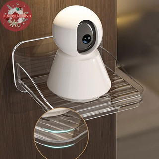 Xuan Giá đỡ lưu trữ gắn tường Acrylic trong suốt Giá đỡ lưu trữ cho bộ định tuyến Máy chiếu Camera không lỗ Kệ treo tường VN