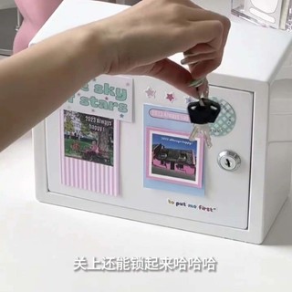 Hộp lưu trữ có khóa Hộp lưu trữ riêng tư có chìa khóa tự làm Hộp lưu trữ máy tính để bàn sáng tạo Hộp đựng đồ ăn nhẹ ký túc xá sinh viên