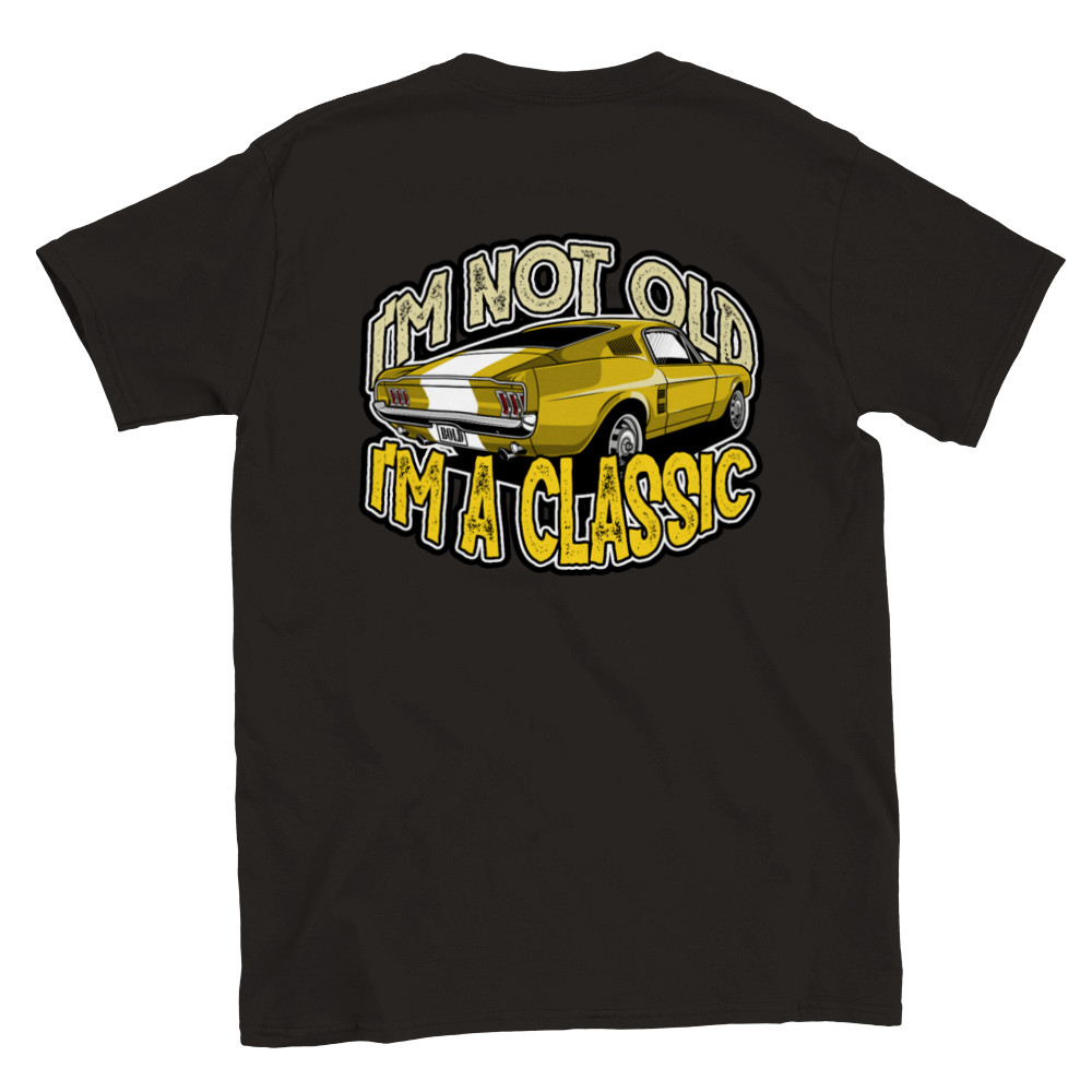 Bánh quế 2024 cho bạn bè Tôi không già Tôi là một cổ điển 67 Mustang Fastback In hình Unisex