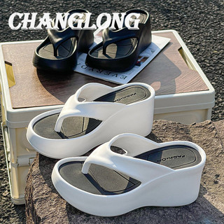 CHANGLONG  dép cross đế cao dép nữ dép đi biển Chống Trượt Chất lượng cao Êm ái Phù hợp Đa dạng FYT2440BXI 15Z240410