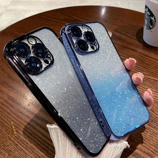 Ốp lưng lấp lánh màu Gradient sang trọng cho Iphone 15 14 13 12 11 Pro Max 14 15Plus Vỏ
