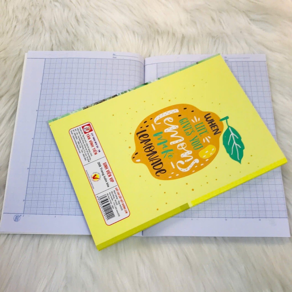 Tập Sinh Viên 200 Trang tân vĩnh tiến size B5 4 ô ly/ 70GSM (NHAN VAN) (Annakid)