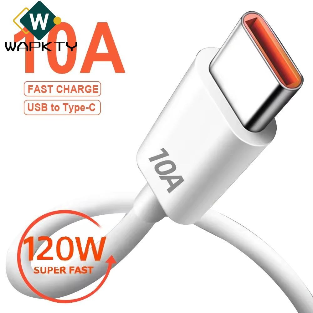 Cáp WAPKTY Type C, Dây sạc nhanh USB điện thoại di động 120W 10A, Dây cáp dữ liệu cáp sạc USB 10A ch