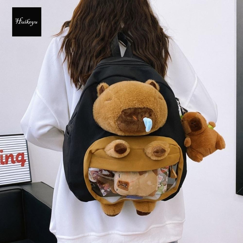 balo gấu capybara balo gấu capybara balo học sinh cấp 2 balo nữ mini cặp đi học nữ cấp 2 balo cute n