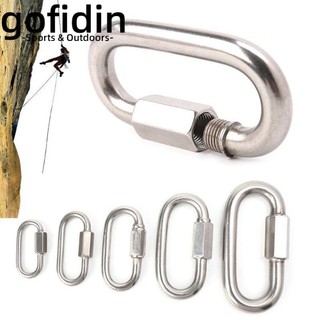 gofidin Khóa Dây Xích Bằng Thép Không Gỉ 9 Kích Cỡ An Toàn Tiện Dụng Khi Leo Núi