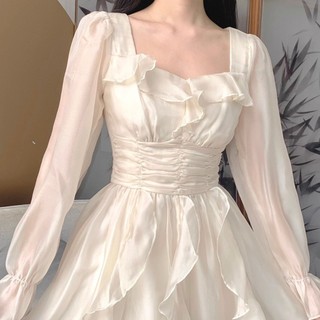 French Style Long Sleeve Little Princess Dress New Fall 2023 Fashion