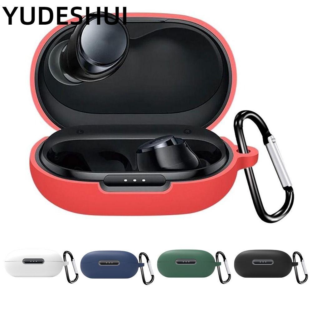 YUDESHUI Vỏ bảo vệ tai nghe, Tai nghe không dây chống sốc bằng silicon, Hộp sạc màu trơn có thể giặt