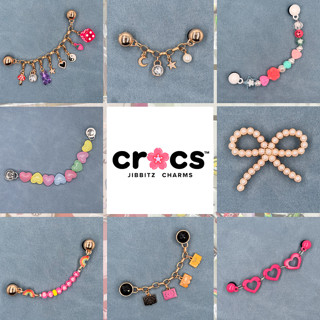 Charm Cross Jibbitz Thích Hợp Cho Khóa Trang Trí Giày Kim Loại Dây Xích Hồng Dòng Thời Trang Phụ Kiện Trang Trí Giày Sticker Dép Cross