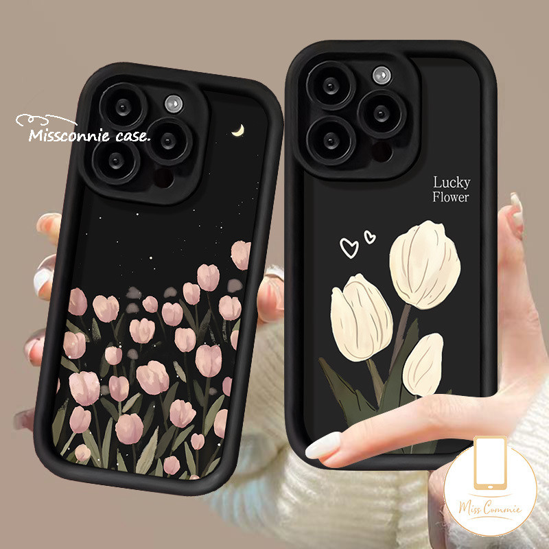 Dành Cho Samsung A05S A06 A35 A55 A12 A15 A50 A14 A05 A31 A04s A03s A10s A03 A32 A02s A20s A50s A52s A52 A20 A23 A51 A11 A54 A13 A24 A34 A53 Tranh Sơn Dầu Hoa Tulip Tươi