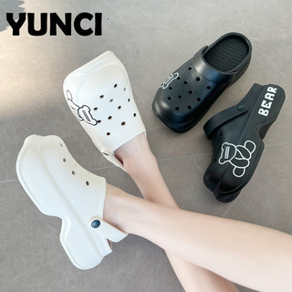 YUNCI dép cross dép kiểu nữ đi chơi Êm ái Phong cách đơn giản Thể thao và thời trang Cá tính FBT242015V 5Z240202