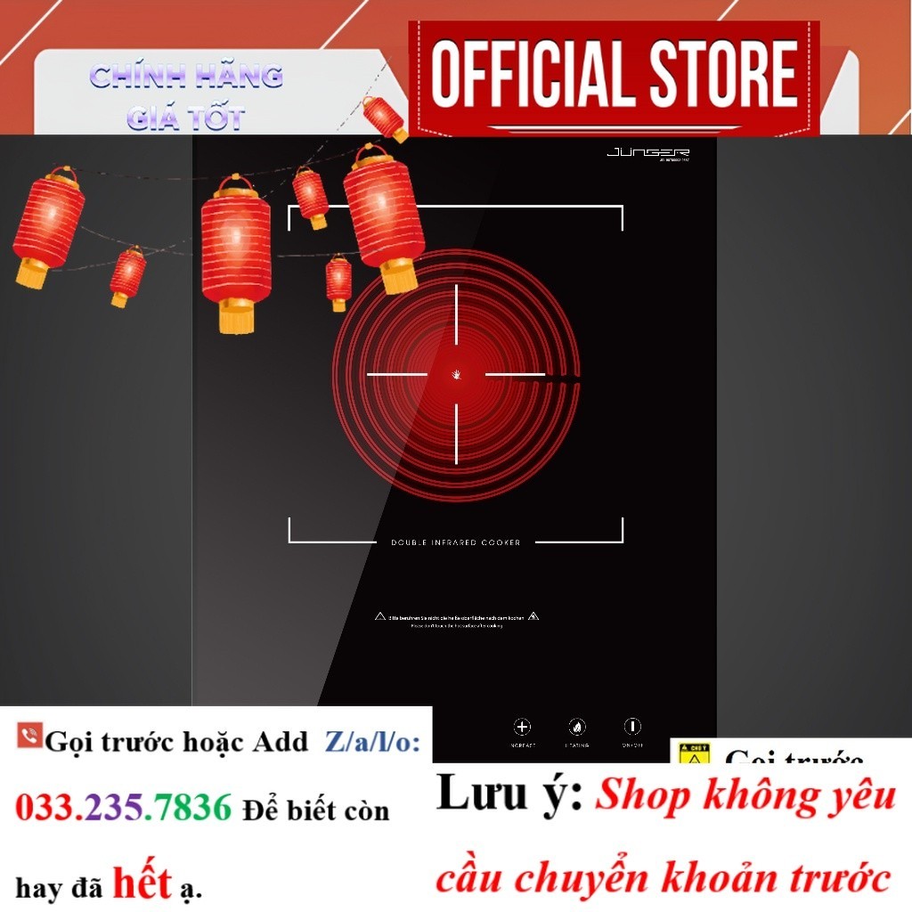 |New| Bếp hồng ngoại đơn Junger MT-92 Công suất 2200W