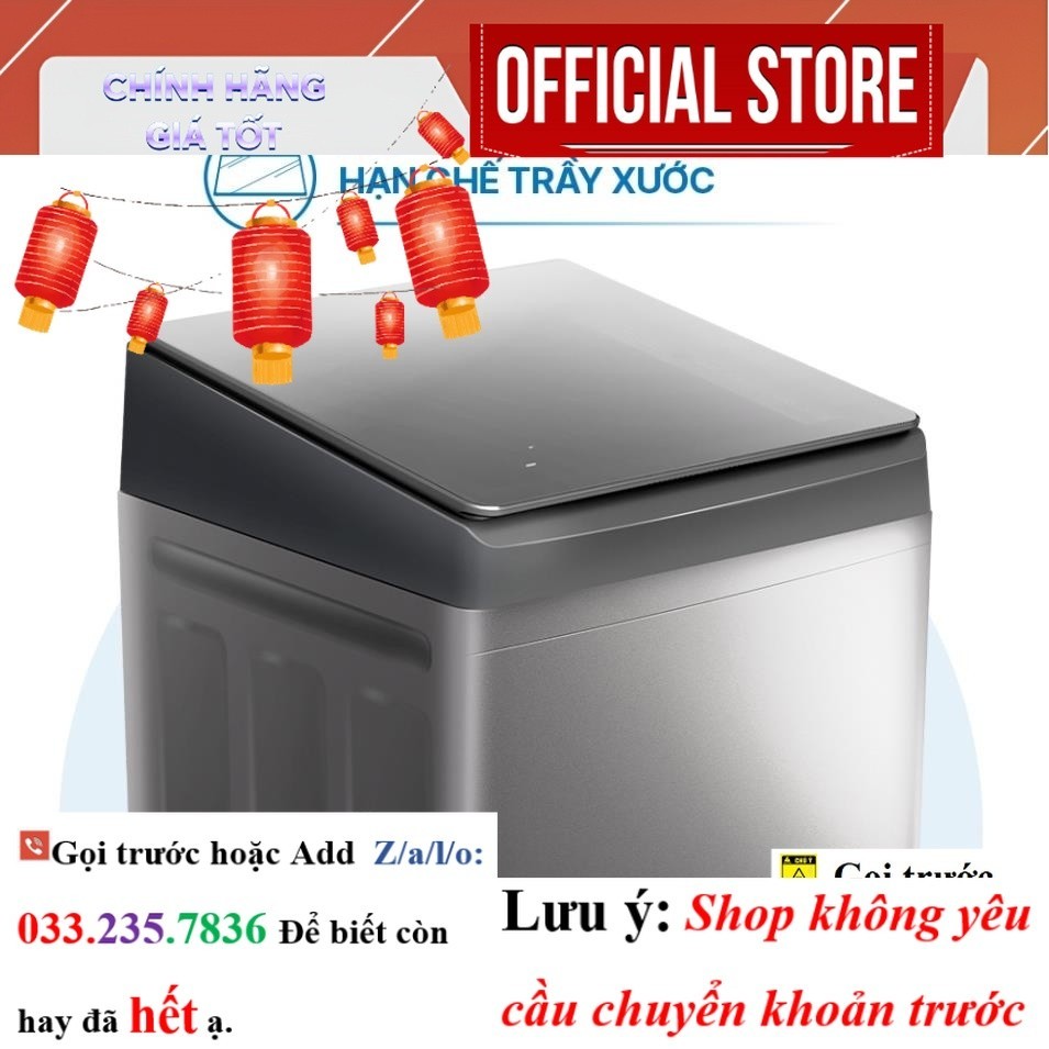 |New| Máy giặt cửa trên 9kg Aqua AQW-F91GT.S