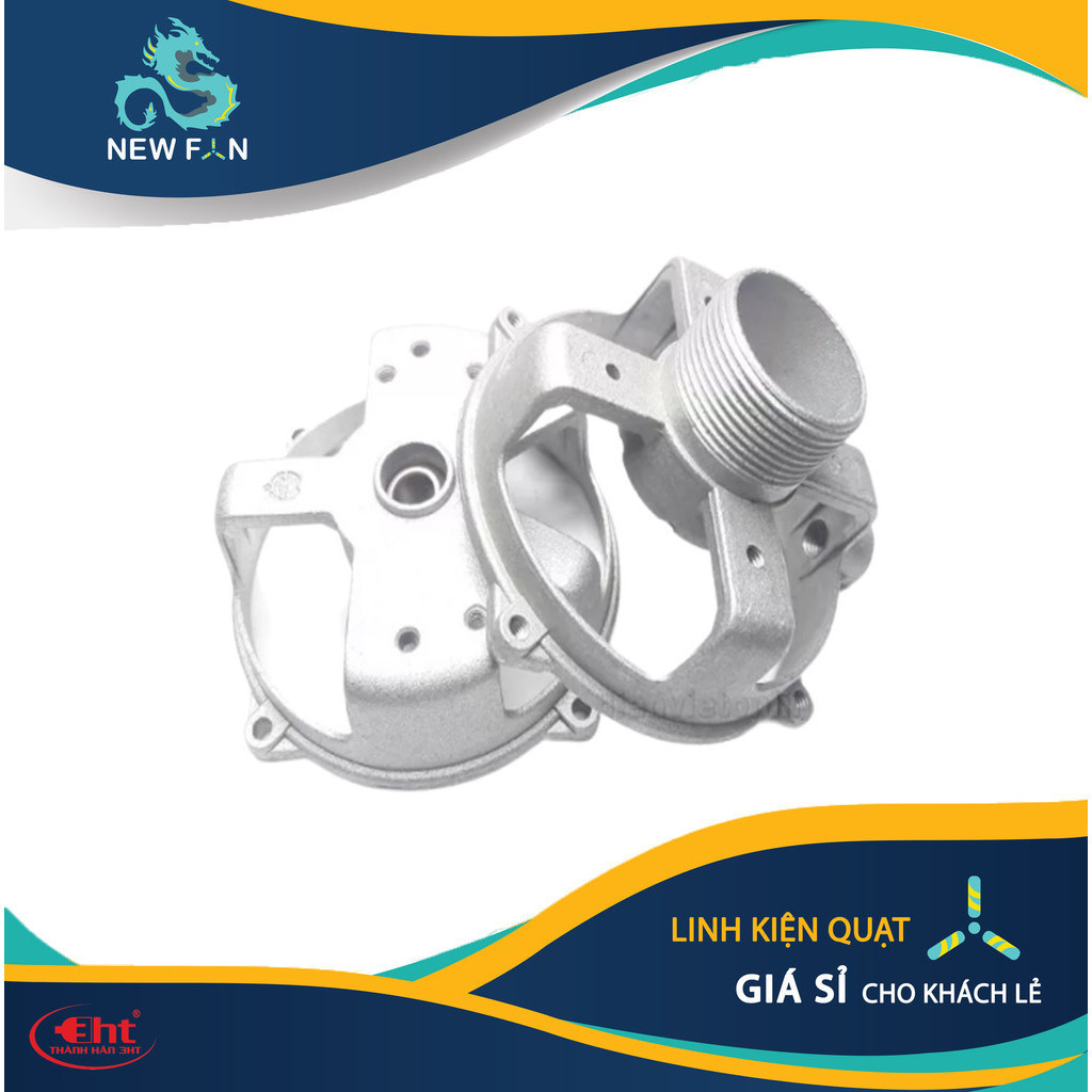 Kẹp nhôm stator quạt có răng - lồng chụp sato b3 b4