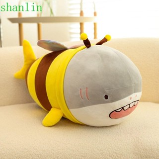 Shanlin Cá Mập Ong Sang Trọng Đồ Chơi Trẻ Em Quà Tặng Đồ Chơi Trẻ Em Thoải Mái Thú Nhồi Bông Đồ Chơi Kèm Đồ Chơi Ngủ Bạn Bè Đồ Chơi Trang Trí Nhà Gối Mềm Gối Ngủ Búp Bê Ong Cá Mập