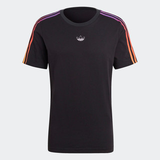 adidas Phong cách sống Áo thun 3 Sọc SPRT Nam Đen GN2423