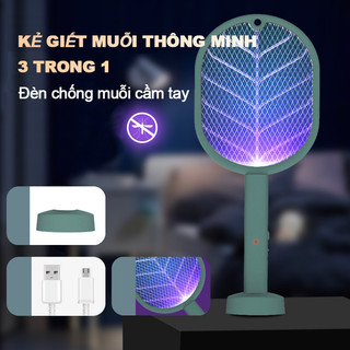 Vợt muỗi thông Minh tự động kiêm đèn bắt muỗi, Vợt muỗi Điện Quang chính hãng cao cấp An toàn giá rẻ Vợt muỗi chất lượng cao