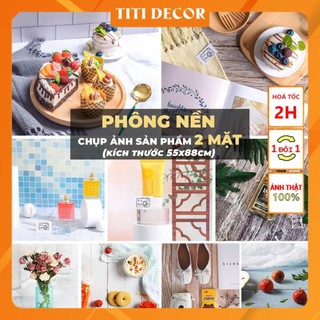 (Lỗi sản phẩm đổi mới) [ link 2 ] Phông nền chụp ảnh 2 mặt phông nền 3D chụp ảnh sản phẩm phông nền giấy  TiTI DECOR