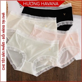 Quần Lót Nữ Lụa Băng cạp ren nhỏ siêu đẹp, chất vải mềm mại nhẹ thoáng, có giãn tốt có size XL mã FLQ228