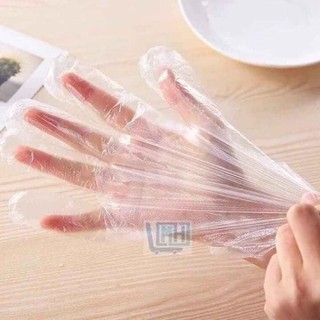 Hộp 100c găng tay nilon dùng 1 lần hàng đủ siêu dai