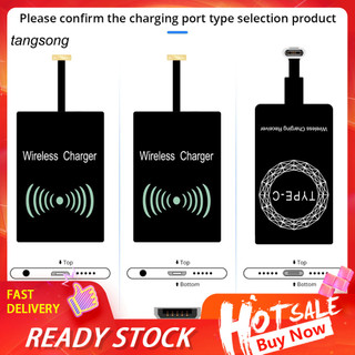 Tang _ Bộ thu sạc không dây USB Type-C Qi di động cho iPhone Android