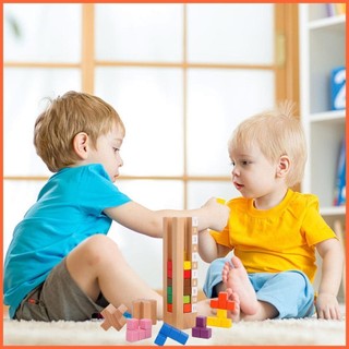 Câu đố trêu ghẹo trí tuệ bằng gỗ Câu đố Logic ghép hình 3D Câu đố Logic ghép hình 3D Vui nhộn và đầy thử thách IQ bằng gỗ 3D chunvn chunvn
