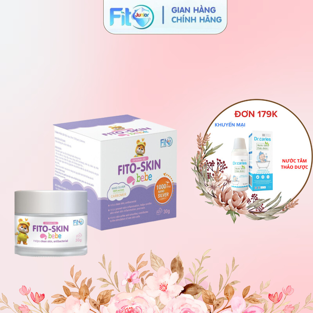 Kem Bôi Da Skin Bebe Fito Junior Chứa Nano Bạc Thiên Nhiên, Làm Mềm Da, Ngừa Viêm Da, An Toàn Cho Bé, Lọ 30g
