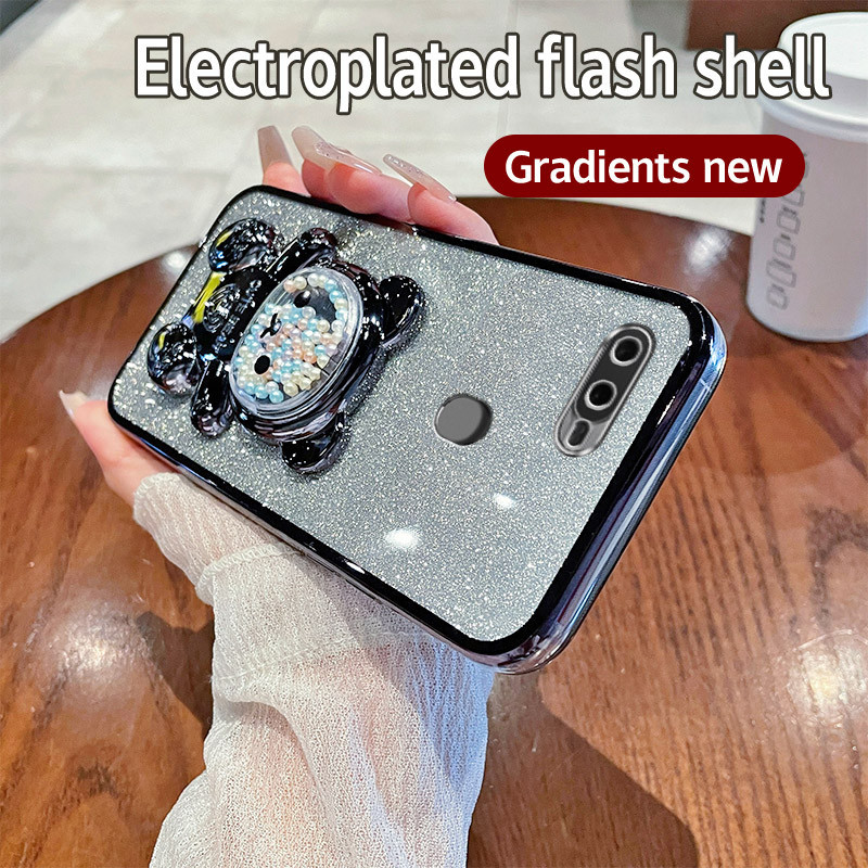 Dành Cho OPPO A12 Ốp Lưng Chống Sốc TPU Hoạt Hình Gấu Vỏ Điện Thoại Cho OPPO A12 Ốp Lưng Ốp Lưng Đứn