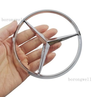 1 x abs 115mm kích thước mercedes benz logo ô tô tự động phía sau biểu tượng huy hiệu miếng dán decal thay thế