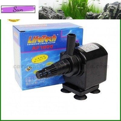 Máy bơm nước lifetech AP1600 tặng kèm 1kg nham thạch hồ cá