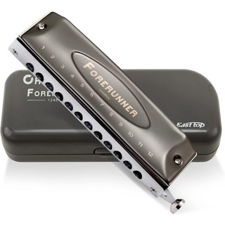 East top Harmonica, Forerunner Chromatic Harmonica C Key 12 lỗ 48 tông màu Organ Harmonica cho người lớn, Chromatic Harmonica Key of C dành cho người mới bắt đầu và học sinh