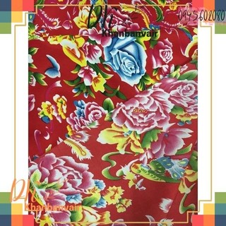 Vải chăn con công đơn trang trí, vintage, decor tết, trải bàn vải liền khổ 1,6m