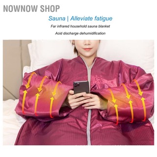 Nownow shop hồng ngoại xa xông hơi chăn điều khiển từ giải độc giảm mệt mỏi linh sam burgundy