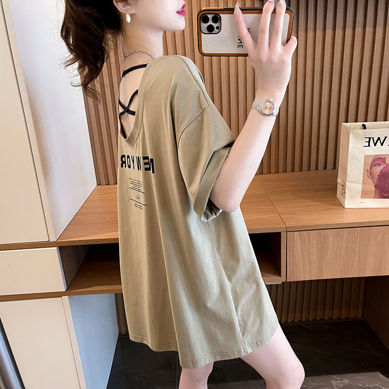 áo thun nữ form rộng kiểu bigsize tay ngắn croptop trung niên ôm trắng big size đẹp dáng hàn quốc polo Thiết Kế Niche Áo Thun Nữ Tay Ngắn Phong Cách Mới Mùa Hè Plus Kích Thước Rời Hot Girl Áo Thun Top Hợp Thời Trang