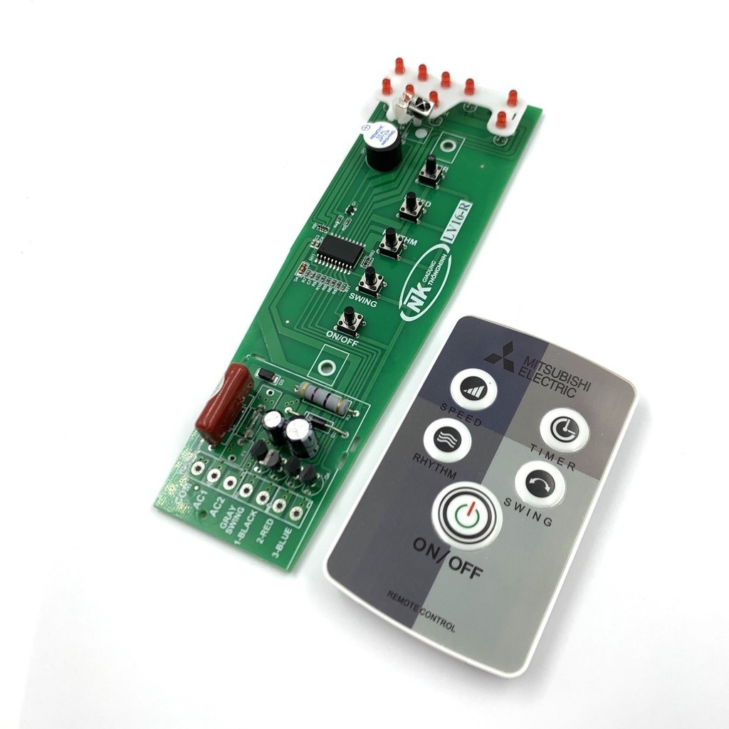 Bộ vỉ mạch điều khiển từ xa lắp cho quạt cây Mitsubishi LV16 RT/RV/RR/RS/RA...chất lượng tốt nhận kh