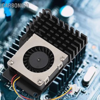 Carbon070 Dành cho RasPi 5 Active Cooler 4 chân kết nối Hợp kim nhôm chạy ổn định Quạt làm mát chủ động