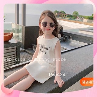 XẢ Váy đầm lucky sát nách cho bé gái