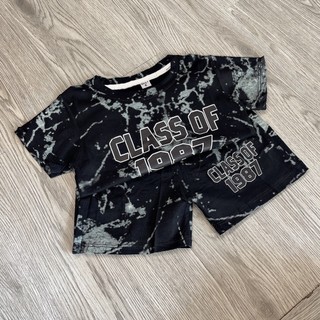 Bộ bé trai thun cotton loang đen 1987 t125