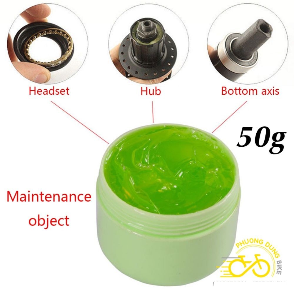 Mỡ bôi trơn chịu nhiệt xe đạp 50g (Mỡ Xanh)