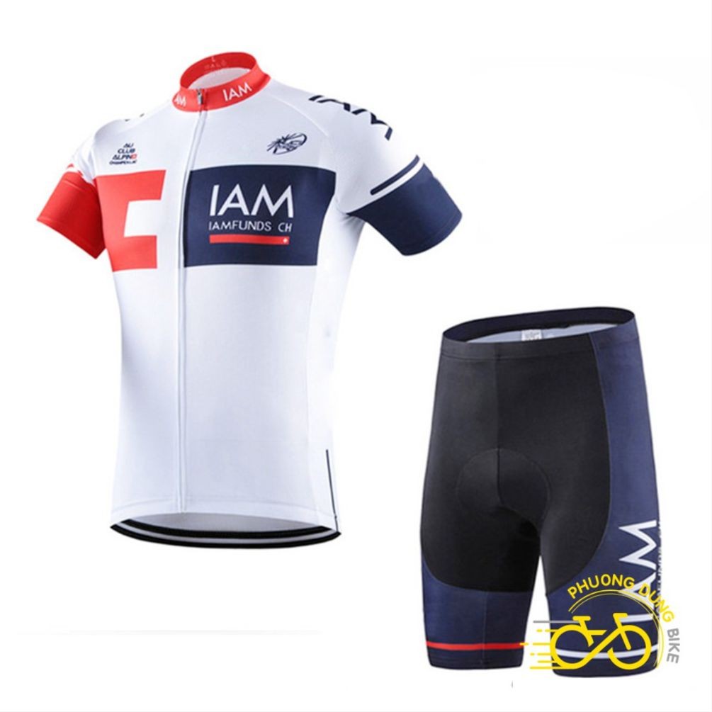 Bộ quần áo thể thao đi xe đạp IAM - Màu Trắng